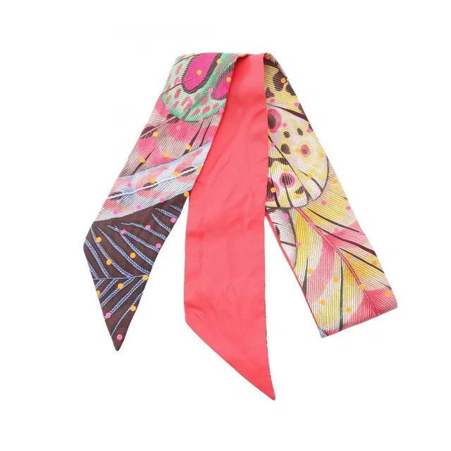 Hermès Scarf Twilly Plumetis Ribbon Silk in Silk from The Reluxe
