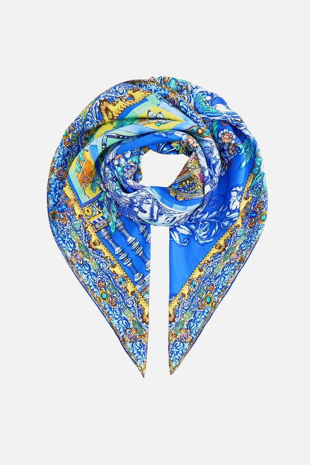 Camilla eBoutique LARGE CRYSTALLED SILK SQUARE SCARF BENEATH THE ANDALUSIAN SUN from CAMILLA, photo 1 of 1