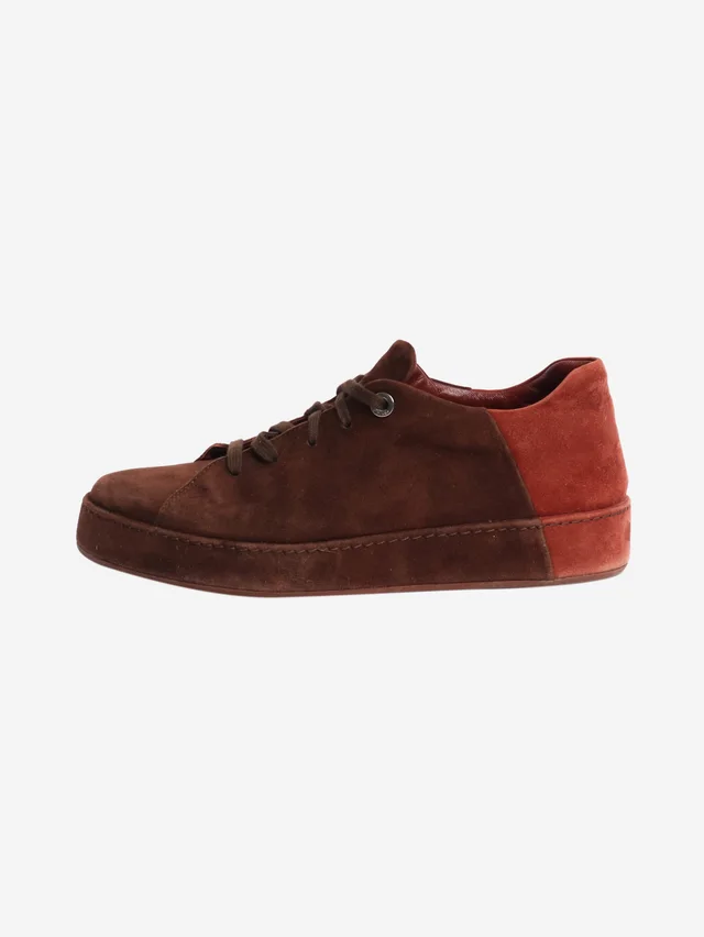 Loro Piana Brown suede trainers - size EU 39 in Brown Suede from Sign of the Times