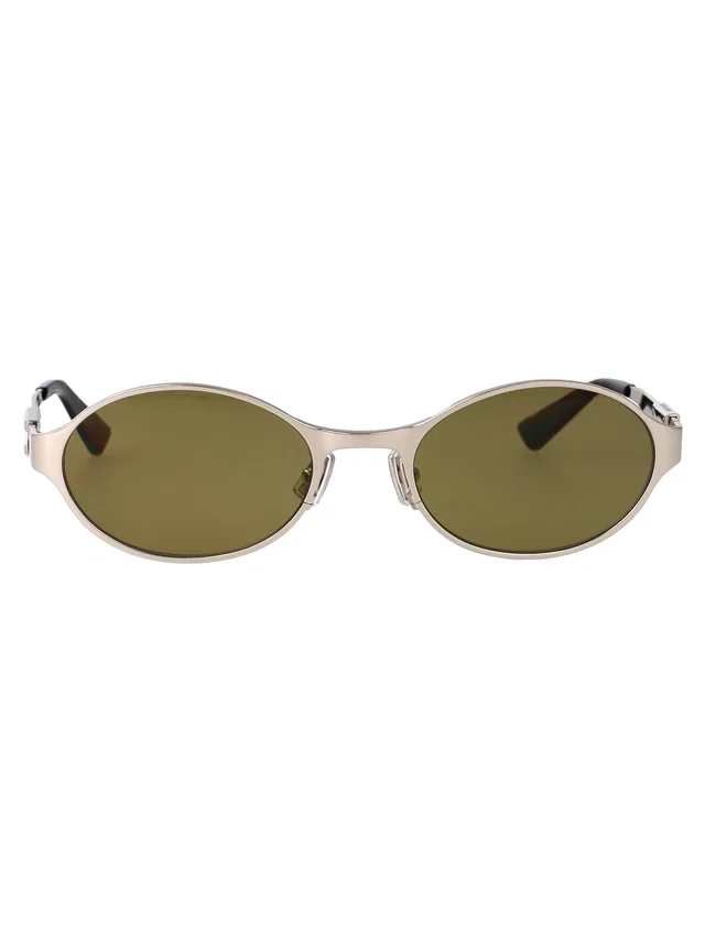 Bottega Veneta Bv1456s Sunglasses — Silver Metal in Silver from HEWI