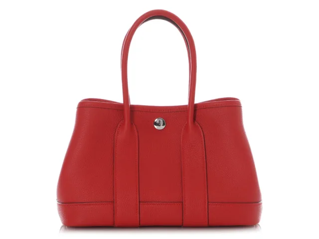 Hermès Rouge Radieux Togo Garden Party Neo 23 in Red Togo leather from Ann's Fabulous Finds, photo 5 of 11