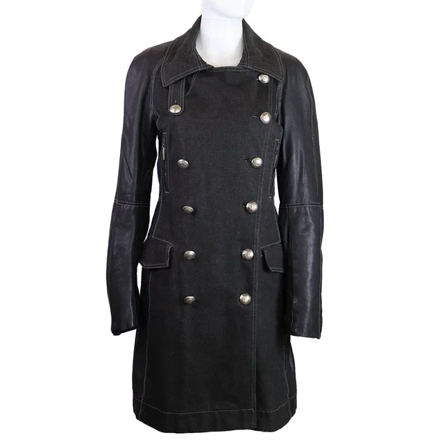 Dior Jean and leather coat in Leather from Luxury Promise
