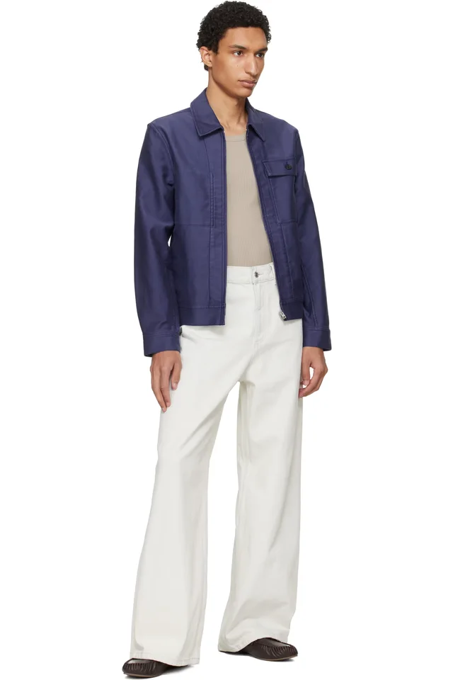 A.P.C. Blue Victor Jacket, photo 4 of 4 from SSENSE
