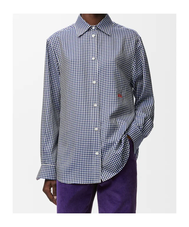 Loewe Long Sleeve Checked Shirt, photo 4 of 9 from SENSER
