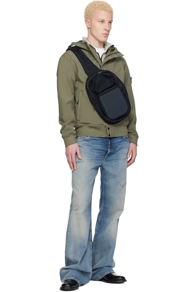 Stone Island Navy 9200030 Nylon Panama Accessories Bag, photo 4 of 4 from SSENSE