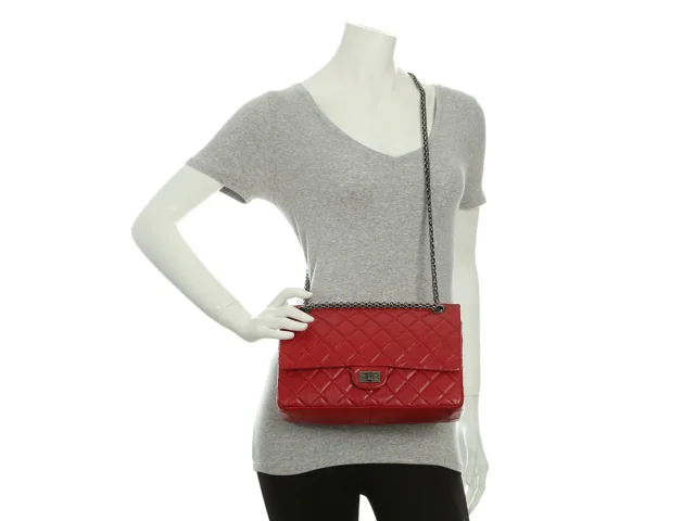 Chanel Red Quilted Aged Calfskin Reissue 226 in Red Calfskin from Ann's Fabulous Finds, photo 10 of 10