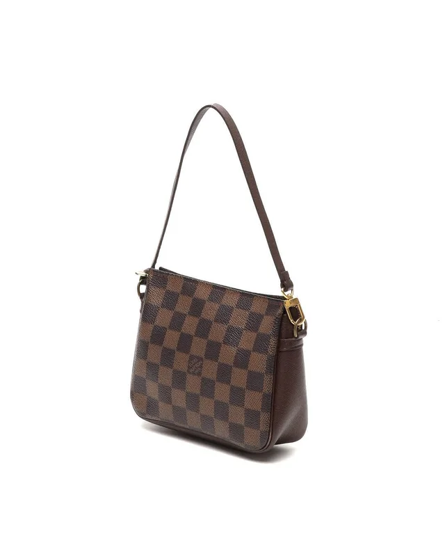 Louis Vuitton Damier Ebene Trousse Pochette Bag in Brown Canvas from A Retro Tale, photo 2 of 2