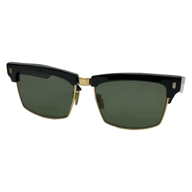 Celine Sunglasses Black Gold Eyewear in Black from The Reluxe