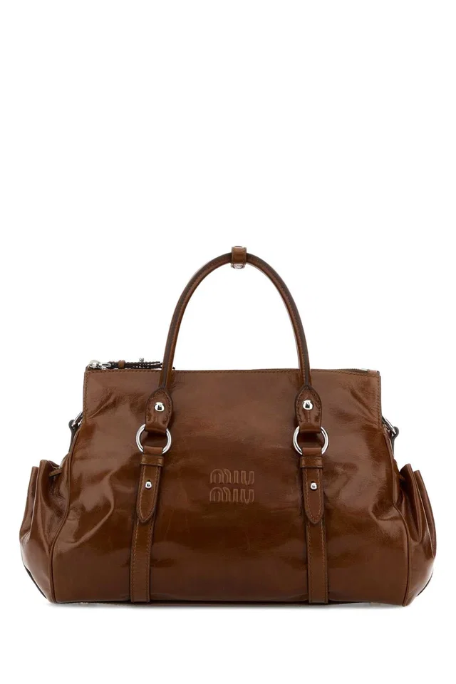 Miu Miu Shoulder Bag — Brown in Brown Calfskin from HEWI