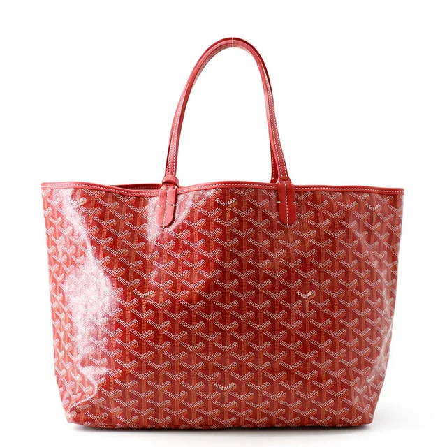 Goyard Saint-Louis Tote Bag RedSTLOUIPMLTY02CL02P PVC Leather Size PM in Leather from GALLERY RARE