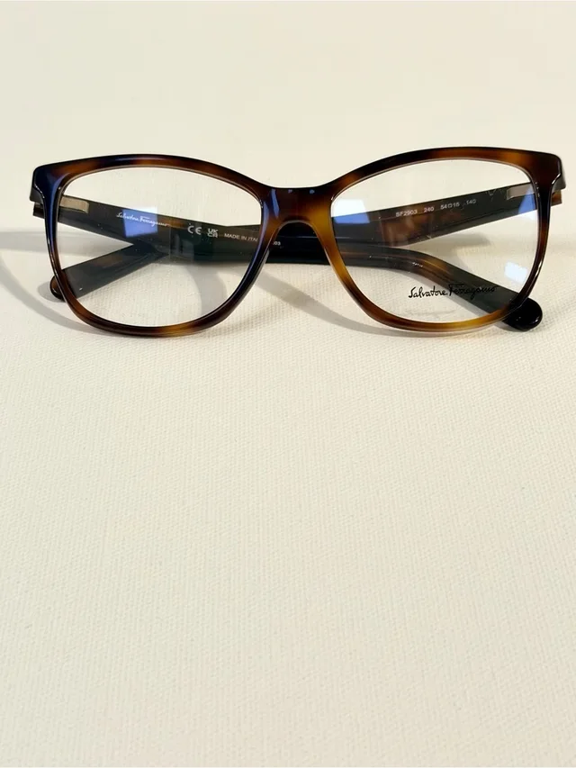 Ferragamo Women's Tortoiseshell Brown Acetate Glasses in brown|red from Poshmark