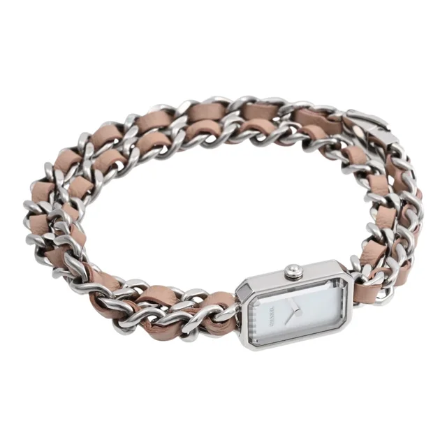 Chanel Première Rock H4312 Quartz White Shell in White Leather from VINTAGE QOO TOKYO, photo 2 of 2