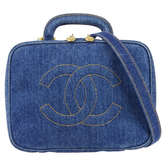 Chanel 1996-1997 Timeless Lunch Box Vanity 24 in Canvas from AMORE Vintage Tokyo