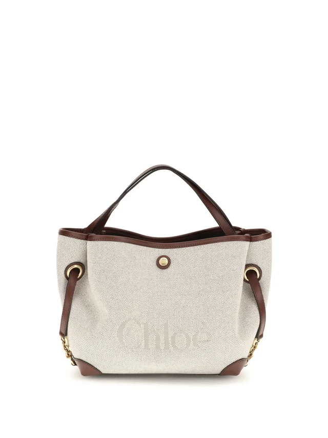 Chloé Clover Shoulder Bag — Brown Fabric in Brown Canvas from HEWI, photo 2 of 2