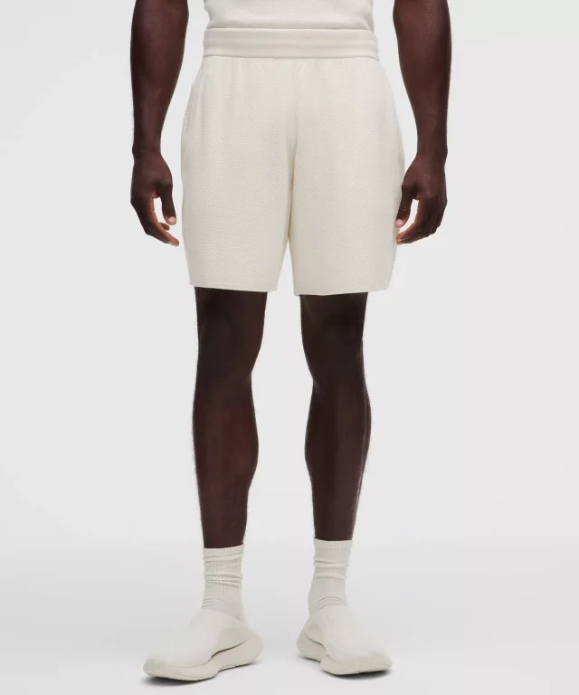 lululemon Cotton-Blend Knit Short 7" in Light Ivory, photo 2 of 7 from lululemon
