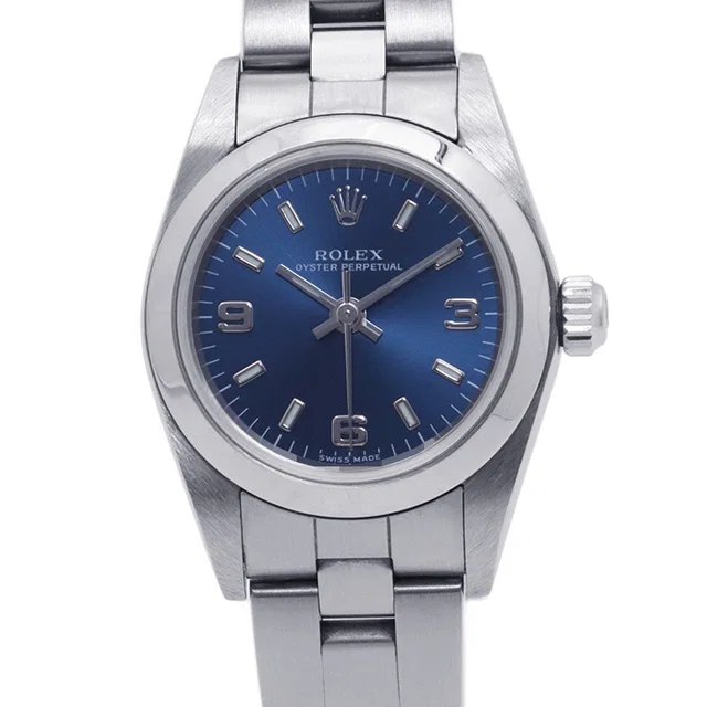 Rolex Oyster Perpetual W24mm Stainless Steel Blue Dial76080 in Blue from GALLERY RARE