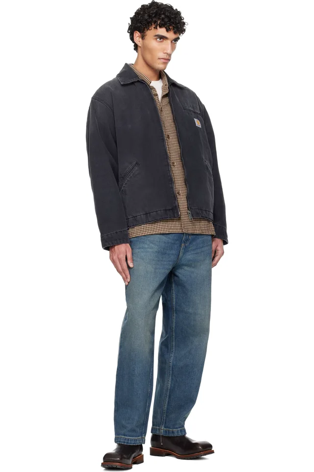 Carhartt Work In Progress Black OG Detroit Denim Jacket, photo 4 of 4 from SSENSE