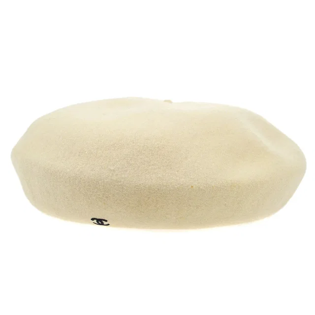 Chanel 1998 Spring Wool Oversized Beret in Wool from AMORE Vintage Tokyo