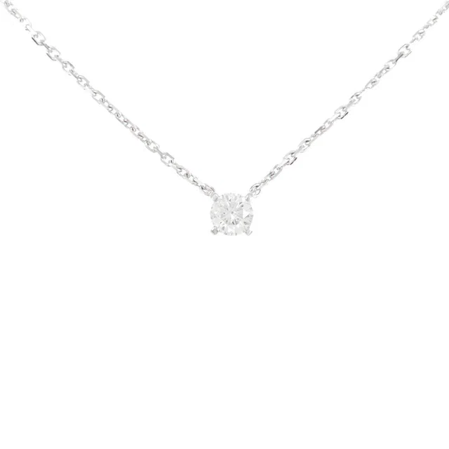 Cartier 1895 750 White Gold Diamond Necklace in White from LuxUness