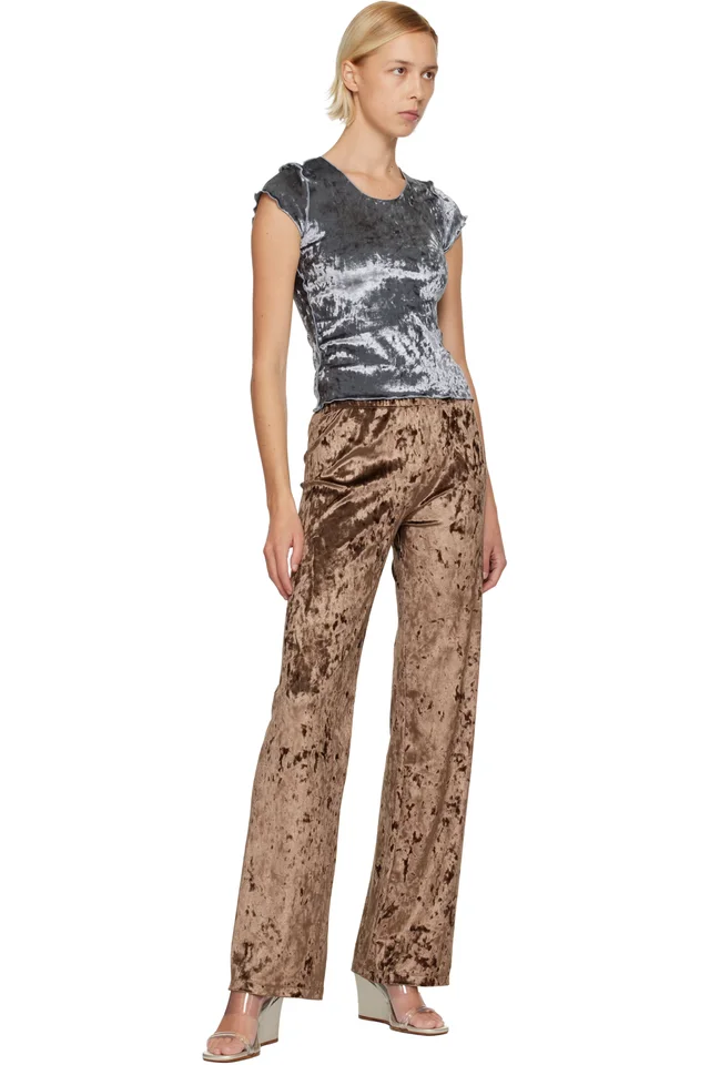 Maryam Nassir Zadeh Brown Dance Lounge Pants, photo 4 of 4 from SSENSE