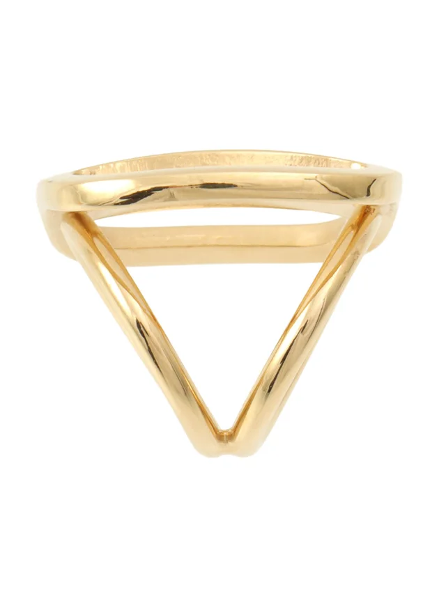 Ferragamo Vara Plate Scarf Ring Gold in Gold from VINTAGE QOO TOKYO, photo 2 of 2