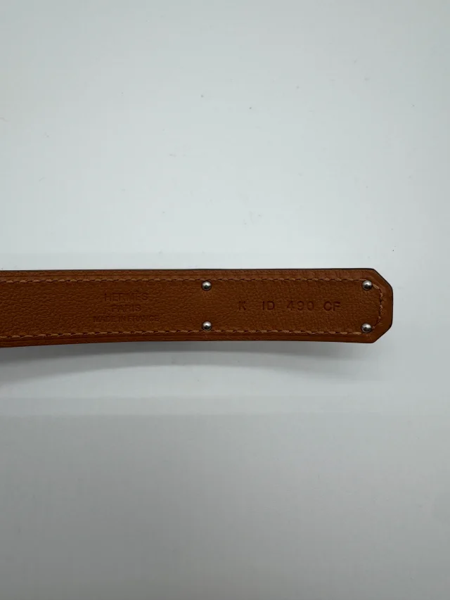 Hermès Kelly Splas'H 18 Belt Black Box Leather Palladium Hardware in Black Box leather from Luxury Promise, photo 5 of 9