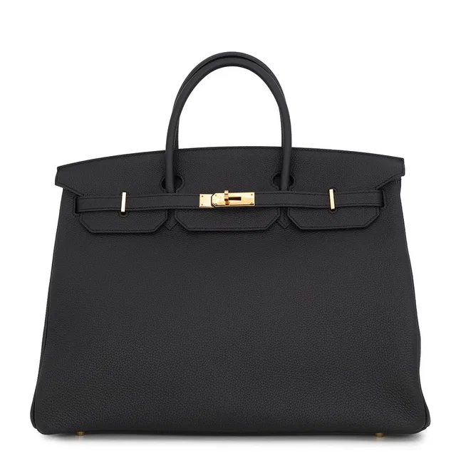 Hermès Birkin Black Togo Leather Size 40 in Black Togo leather from GALLERY RARE