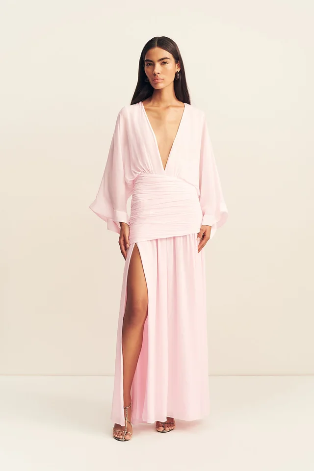Shona Joy AMINA FLARED SLEEVE PLUNGED MAXI DRESS - FAIRYFLOSS from Shona Joy, photo 1 of 1