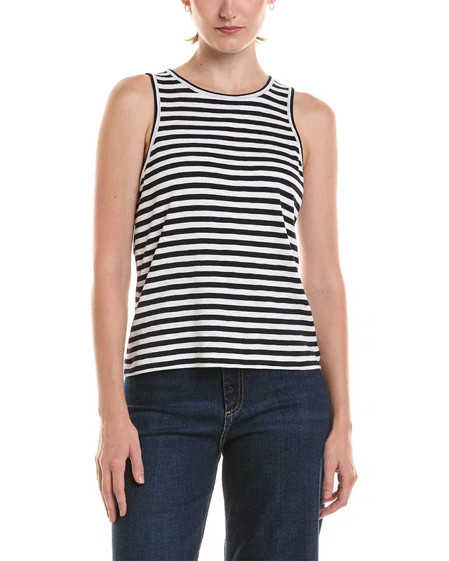 NIC+ZOE Stripe Cape Rib Tank, image 1 of 1 from Gilt