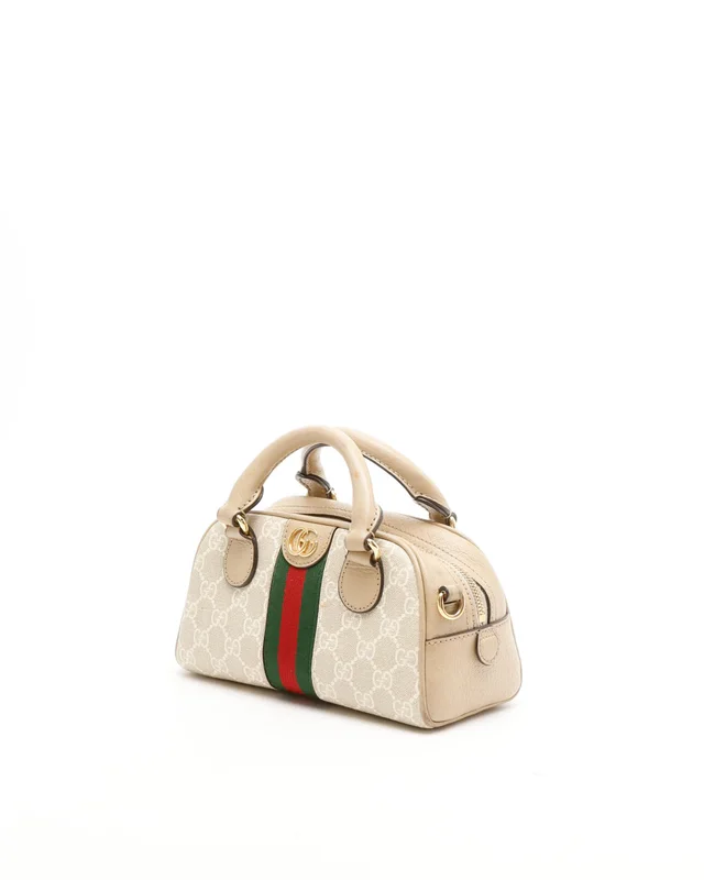 Gucci Ophidia Mini Boston Bag in Canvas from A Retro Tale, photo 2 of 10
