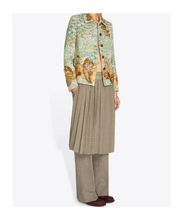 Dries Van Noten Wool skirt pants, photo 2 of 3 from SENSER