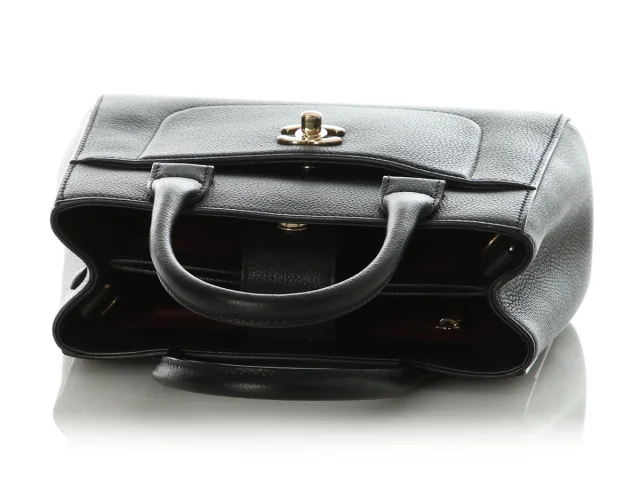 Chanel Small Black Caviar Top Handle Bag in Black Caviar leather from Ann's Fabulous Finds, photo 7 of 9