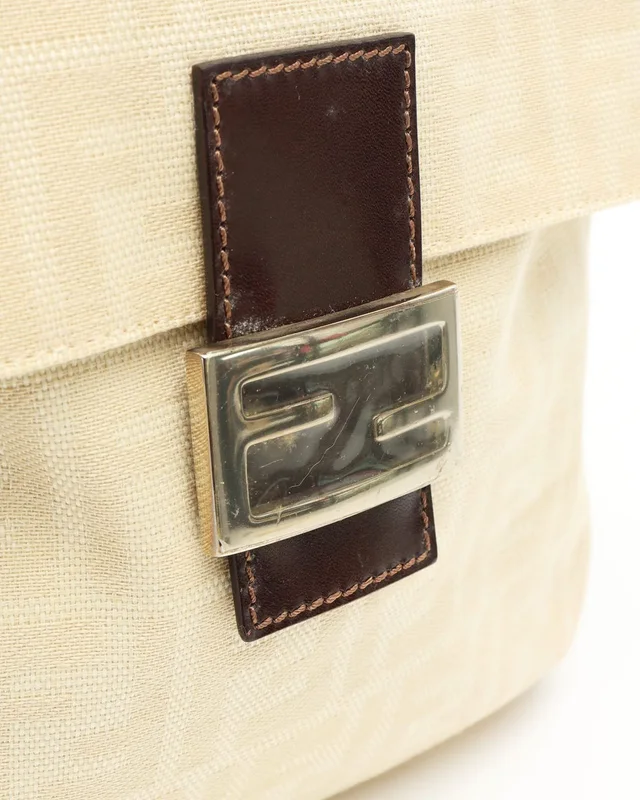 Fendi Zucca Mamma Baguette Shoulder Bag in Canvas from A Retro Tale, photo 6 of 10