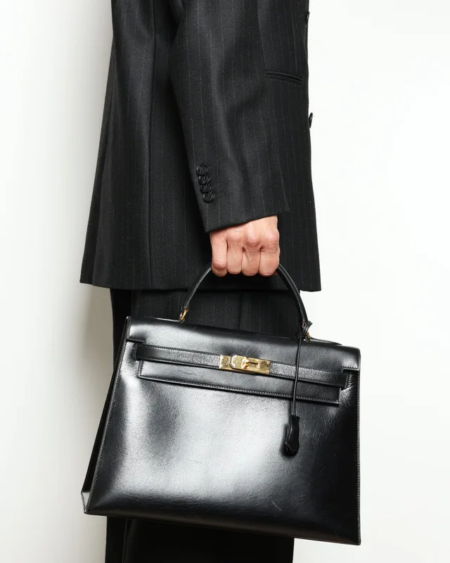 Hermès Kelly Sellier 32 Box Bag in Box leather from A Retro Tale, photo 14 of 14