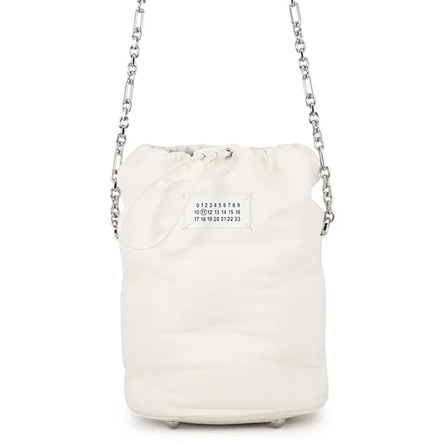 Maison Margiela Glam Slam Bucket Bag WhiteS56WG0111PR818T1003 Leather in Leather from GALLERY RARE