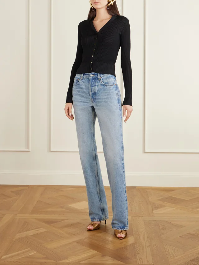 Saint Laurent nico low-rise straight jeans, photo 8 of 9 from SENSER