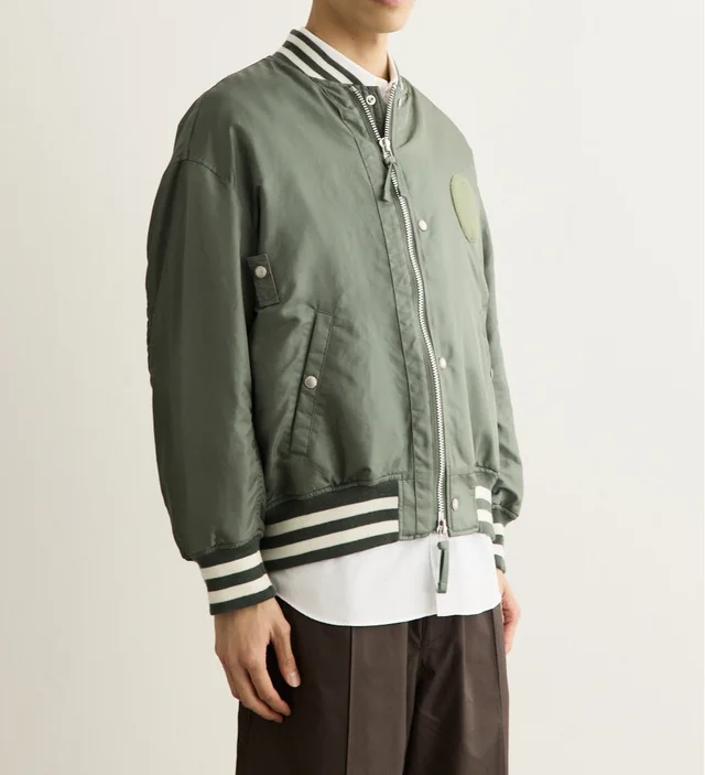 Comme des Garçons Homme Patch Oversized Bomber Jacket, photo 5 of 9 from SENSER