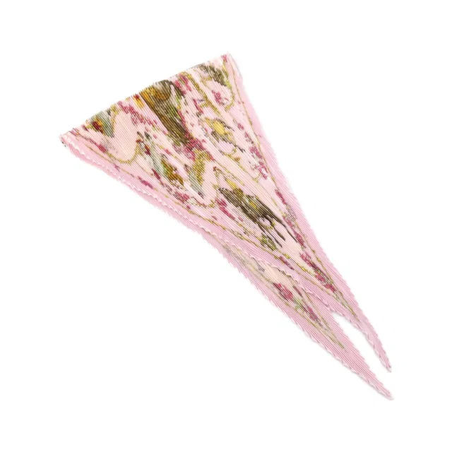 Hermès Pleated Scarf Pink in Pink Silk from The Reluxe