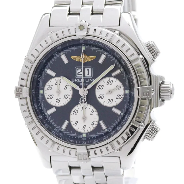 Breitling Crosswind Special Steel Automatic Mens Watch A44355 Polished in Gray from Elady