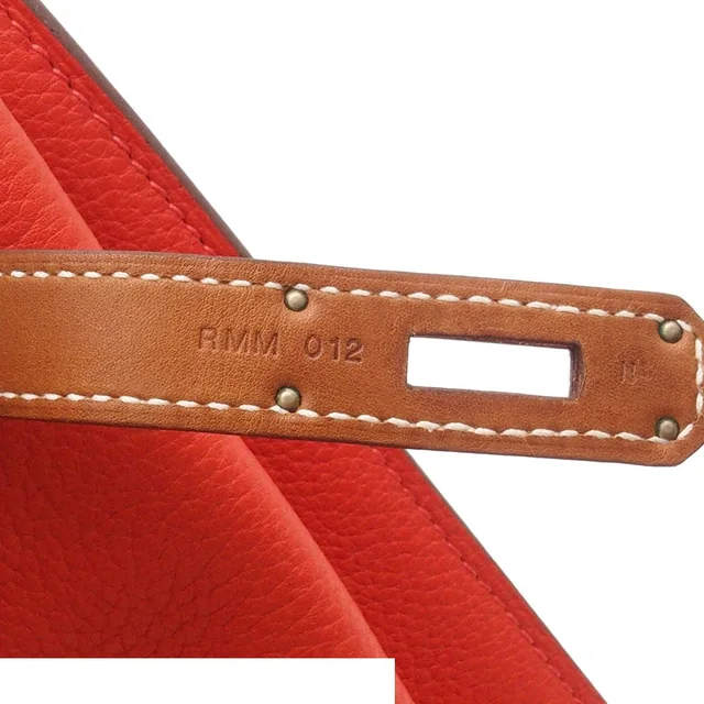 Hermès Sawkelly 22 Touch Rougepivoine Forbes Silver Taurillon Clemence Barenia in Silver Clemence leather from The Reluxe, photo 2 of 2