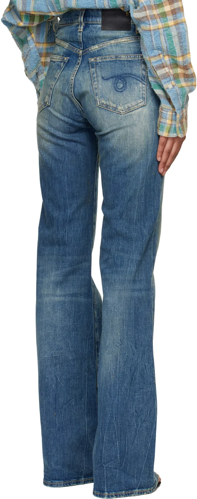 R13 Blue Jane Jeans, photo 3 of 4 from SSENSE