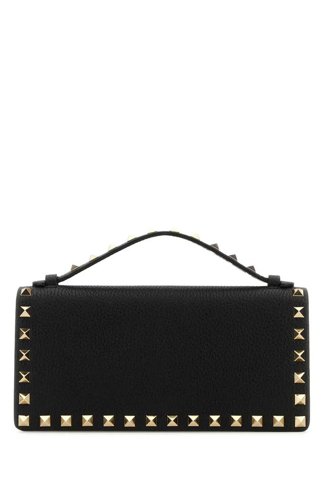 Valentino Garavani Shoulder Bag — Black in Black Leather from HEWI