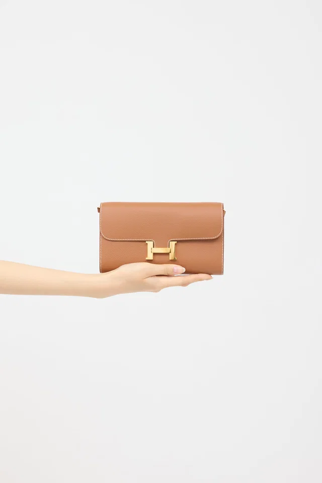 Hermès 2024 Epsom Constance To Go Wallet in Epsom leather from VSP Consignment