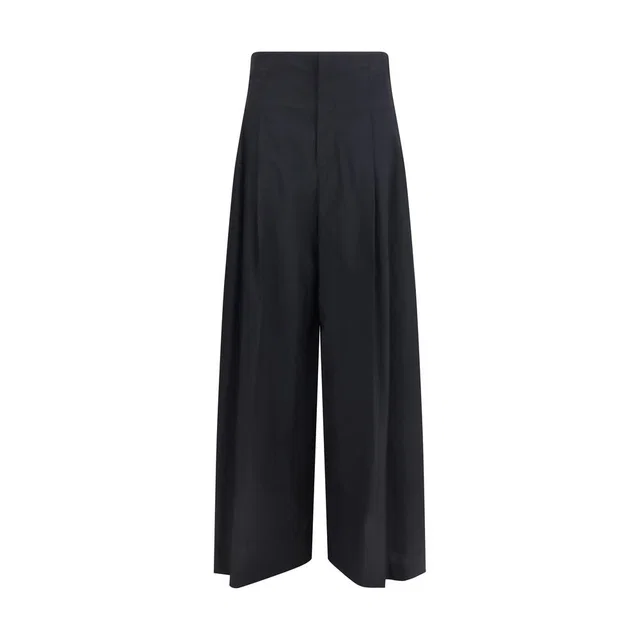Brunello Cucinelli Black Cotton Casual Pants in Black from HEWI