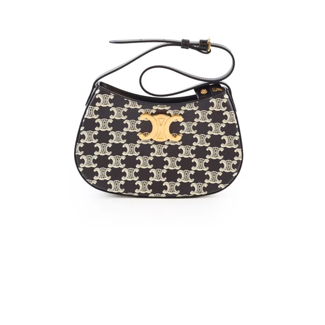 Celine Tilly Bag Black in Black Canvas from The Purse Affair