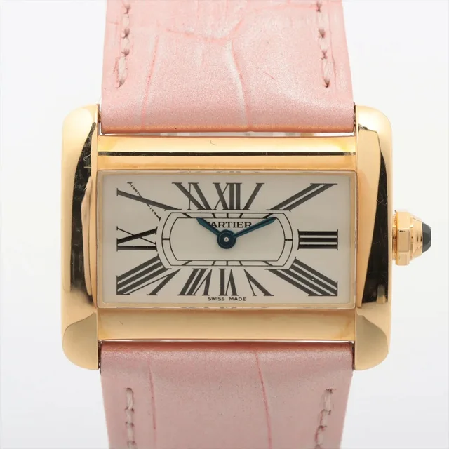 Cartier Mini Tank Divan Yellow Gold Quartz Watch W6300356 in Yellow from The Purse Affair