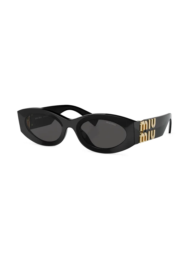 Miu Miu Eyewear Glimpse oval-frame sunglasses, photo 2 of 2 from FARFETCH