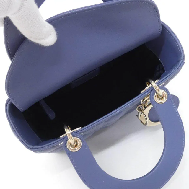 My ABCDior Lady Dior Small Lambskin Bag in Blue Lambskin from LuxUness, photo 8 of 8