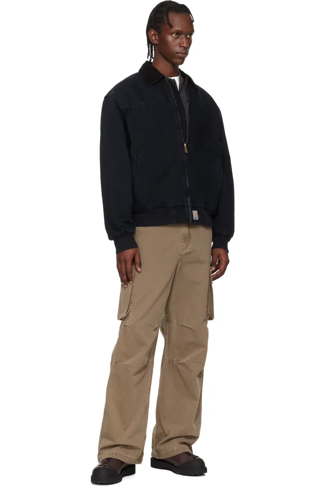 Carhartt Work In Progress Black OG Santa Fe Jacket, photo 4 of 4 from SSENSE