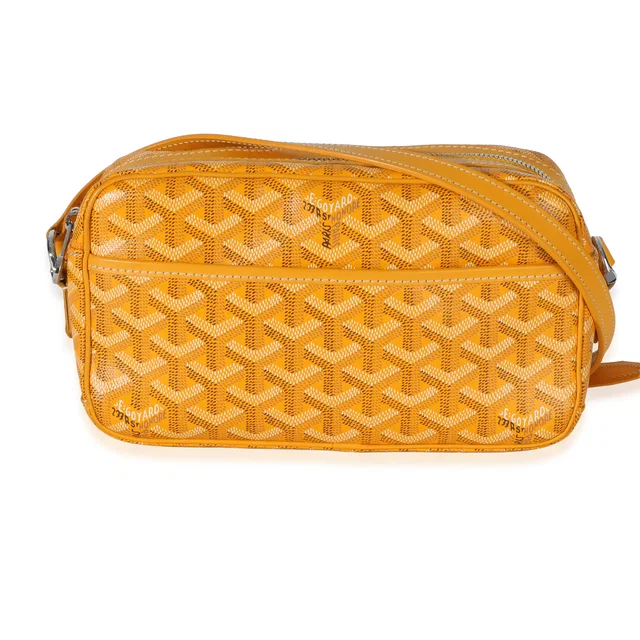 Goyard Yellow Goyardine Canvas Sac Cap Vert Pm Handbag in Green Canvas from HEWI